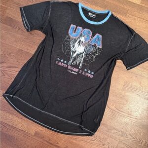 Lularoe USA Burn out Patrick T-Shirt